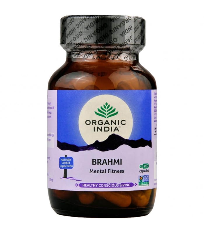 Maisto papildas "Organic India Brahmi-Gotu Kola", 60 kapsulių