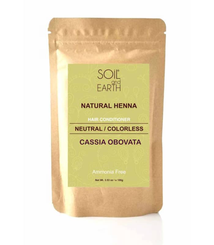Natūralus Indijos "Soil&Earth Henna Cassia" kondicionierius, 100 g