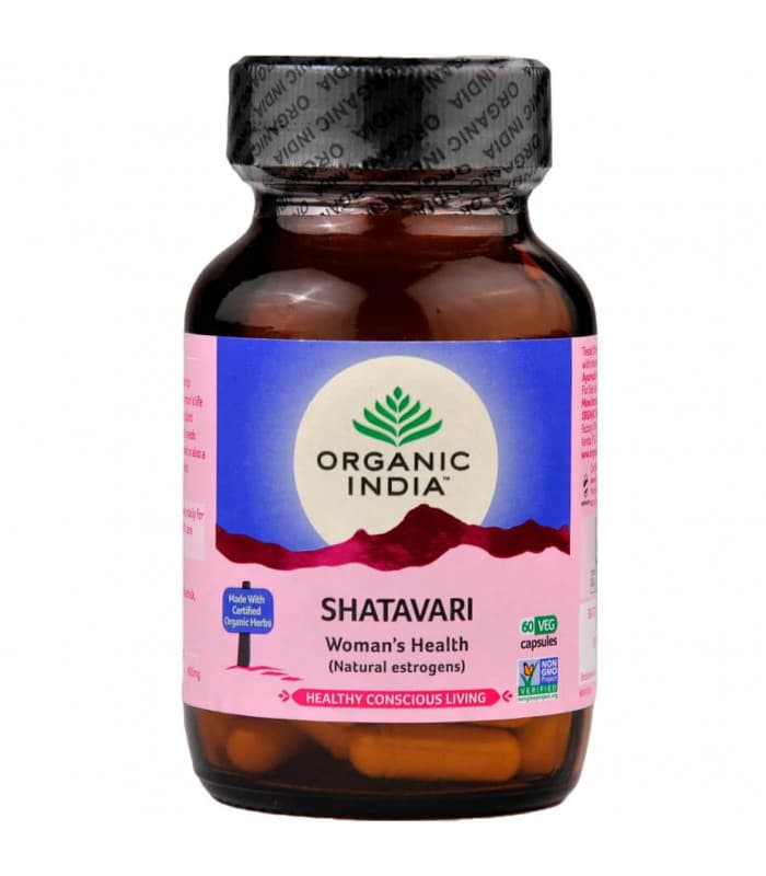 Maisto papildas "Shatavari Organic India", 60 x 400 mg